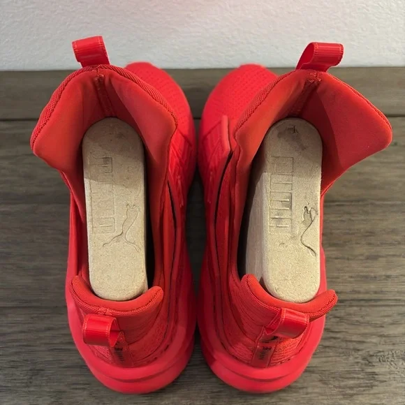 EUC [Fenty x PUMA] Rhianna Trainer in High Risk Red Athletic Sneakers Womens 6.5 - Picture 14 of 15